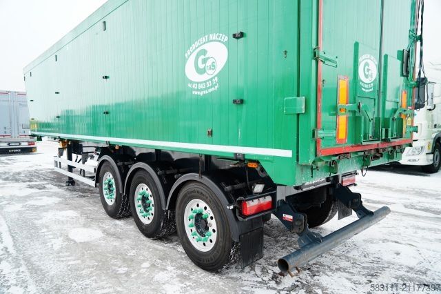 Semi-remorque benne WIELTON GRAS / WYWROTKA / 54 M3 / ALUMINIOWA /  O? PODNO