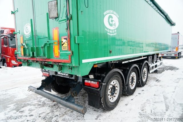 Semi-remorque benne WIELTON GRAS / WYWROTKA / 54 M3 / ALUMINIOWA /  O? PODNO