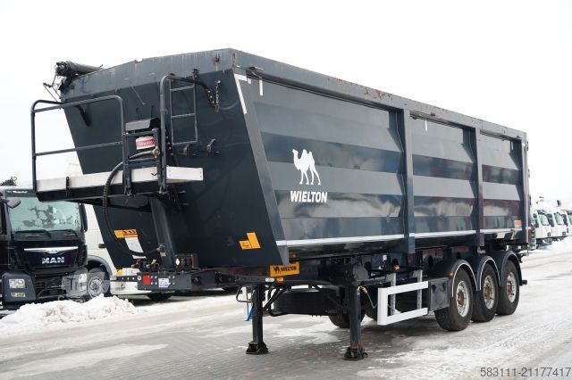 Semi-remorque benne WIELTON WYWROTKA / 48 M3 / STALOWA / HARDOX /  O? PODNO