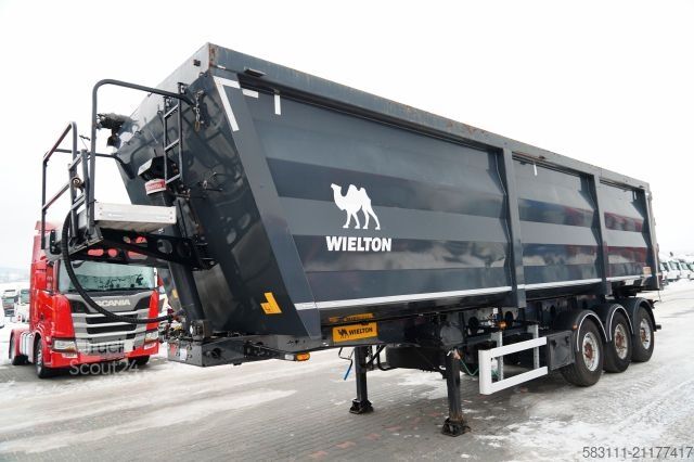 Semi-remorque benne WIELTON WYWROTKA / 48 M3 / STALOWA / HARDOX /  O? PODNO