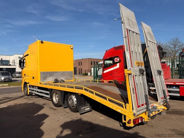 Camion de transport d'automobiles Mercedes-Benz ACTROS 2745 6x2 OPRIJWAGEN / AUTOTRANSPORTER / ...