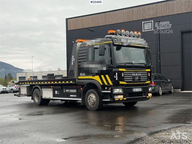  MAN TGM 15.240 4x2 tow truck w/ frame winch, tow boom