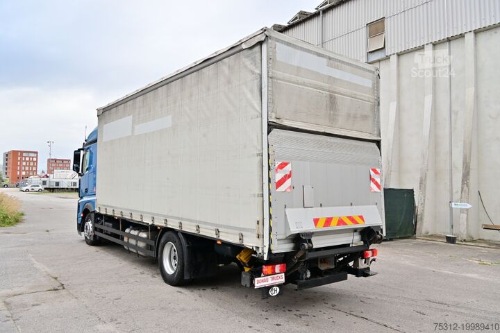 Autocarro con pianale e telone Mercedes-Benz Actros 1843  4x2 Retarder Edscha AHK LBW