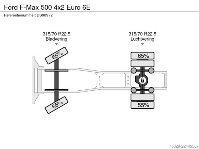 Standartinis-SZM Ford F-Max 500 4x2 Euro 6E