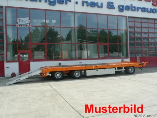 Remolque de plataforma baja Möslein T 3-P9,2 OR  3 Achs Tieflader gerader Ladefläche 9 m, Neufahrzeug