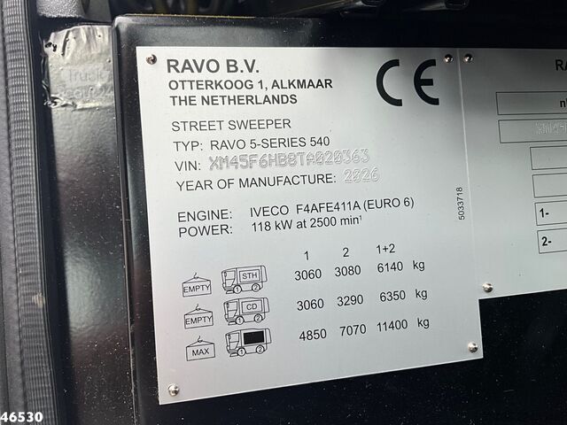 Măturătoare stradală Ravo 540 Euro 6 with 3-rd brush