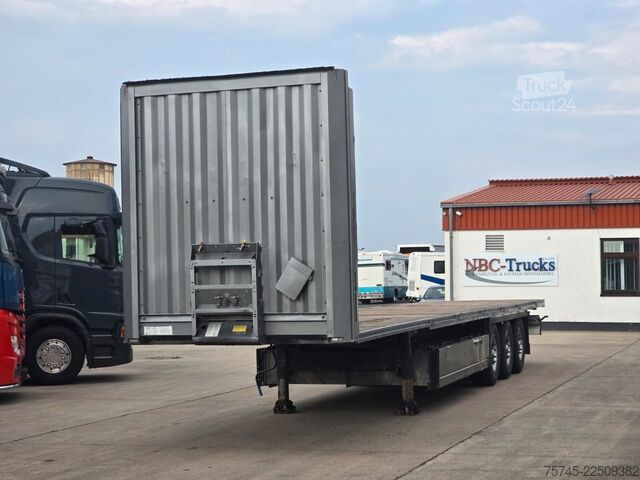 Darba platformas puspiekabe KRONE SD * PLATEAU * BPW * 2X PALETTENKASTEN *