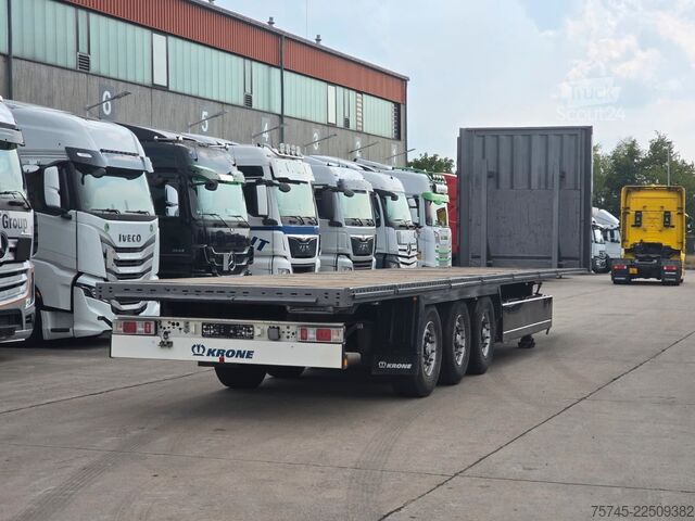 Darba platformas puspiekabe KRONE SD * PLATEAU * BPW * 2X PALETTENKASTEN *