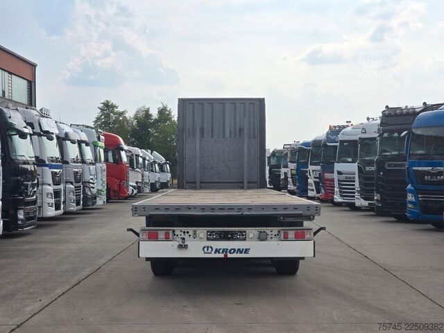 Darba platformas puspiekabe KRONE SD * PLATEAU * BPW * 2X PALETTENKASTEN *
