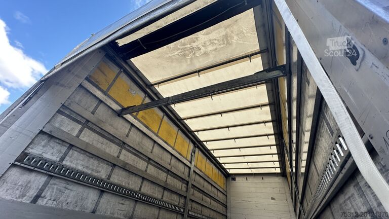 Plattewagen met zeil Mercedes-Benz Actros 1843  E6 Retarder LBW Bordwände Edscha