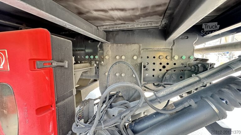 Plattewagen met zeil Mercedes-Benz Actros 1843  E6 Retarder LBW Bordwände Edscha