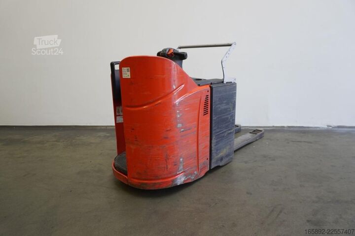 Elektrische meelooppallettruck met sta-platform Linde T 20 SP 131-08