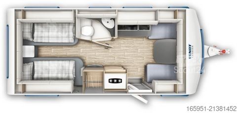 Karavāna Fendt Apero 495 SG 2000kgShowerPaketMultidose