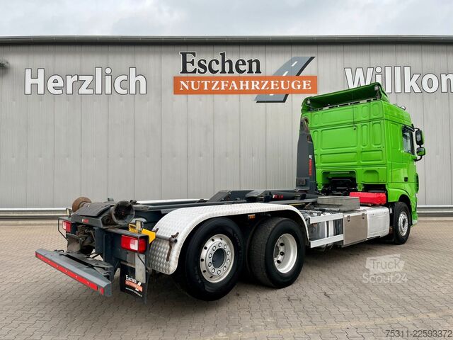 Kanca kasalı yük kamyonu (roll-off) DAF XF 460 6x2-4 | HIAB XR21Z59*Schub/Knick*Retarder