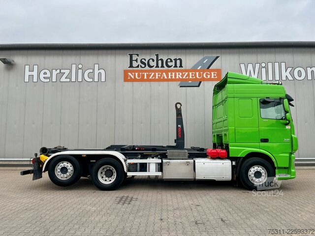 Kanca kasalı yük kamyonu (roll-off) DAF XF 460 6x2-4 | HIAB XR21Z59*Schub/Knick*Retarder
