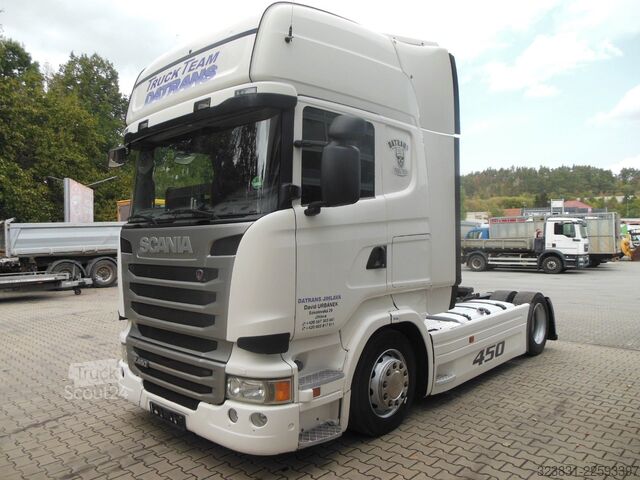 Tūrinis vilkikas SCANIA R450, LOWDECK, RETARDER