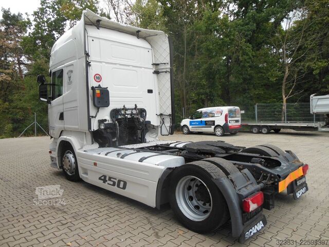 Tūrinis vilkikas SCANIA R450, LOWDECK, RETARDER