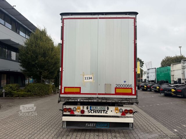 Nyitott ponyvás félpótkocsi SCHMITZ CARGOBULL SCS 24/L - 13.62, XL, Daimler, Getränke