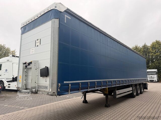 Nyitott ponyvás félpótkocsi SCHMITZ CARGOBULL SCS 24/L - 13.62, XL, Daimler, Getränke