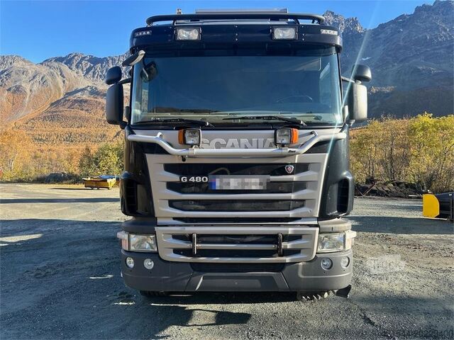 Самосвал Scania G480 6x4 snow rigged tipper truck w/ two sets of t
