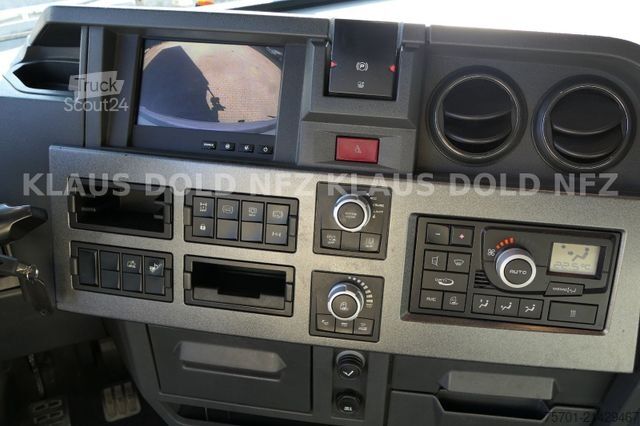 Camion cu platformă și prelată RENAULT T 380 Pritsche Plane Bordwände Vollluft LBW