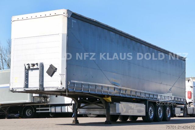 Semiremorcă deschisă cu prelată SCHMITZ CARGOBULL SCB S3T safety-roof Edscha Scheibenbremsen