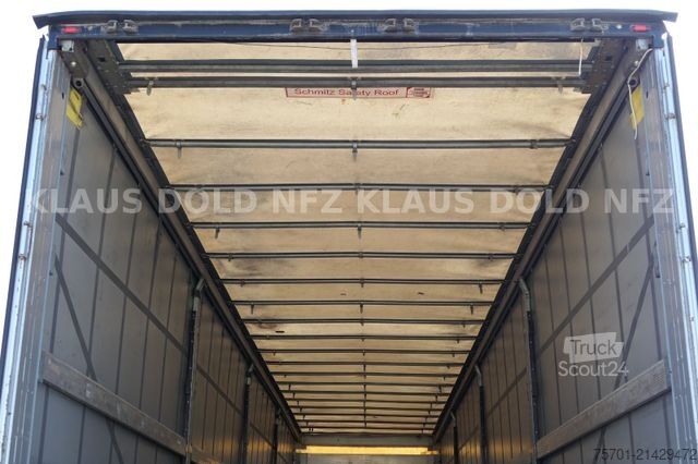 Semiremorcă deschisă cu prelată SCHMITZ CARGOBULL SCB S3T safety-roof Edscha Scheibenbremsen