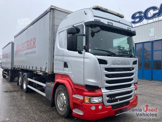 Camion porte-caisses amovibles Scania R 410 LB6x2*4HNB BDF inkl. Anhänger!!