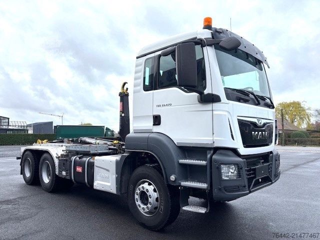 Camion benne à bras amovible MAN TGS 33.470BL-6X4-INTARDER-3M90 RADSTAND-AHK-EU6