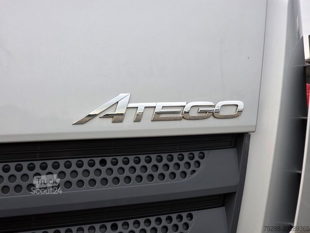 Nákladné auto s plochou korbou a plachtou MERCEDES-BENZ Atego 1221 / Ladebordwand