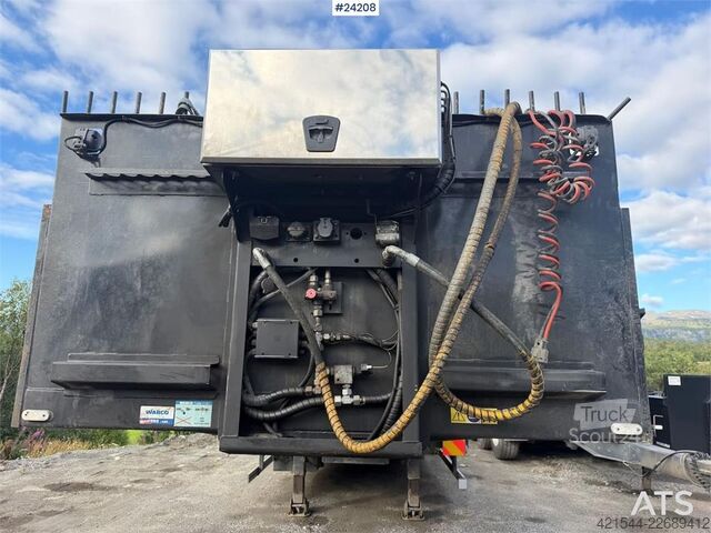  Istrail 3 axle machine trailer w/ extension, widening and