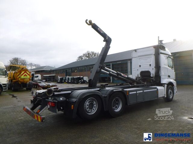 System med krogarm Mercedes Actros 2843 6x2 Hyva container hook 20t