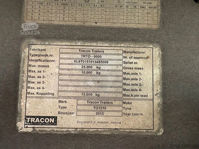 Lagaminas Tracon 10.5M City Stuuras 2.5T LBW Zijdeur Stuuras APK...