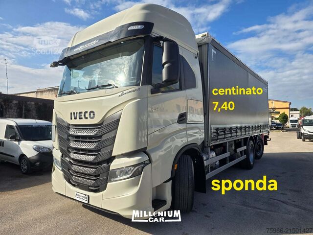 LKW mit Pritsche & Plane Iveco SWAY 460 CENTINATO 7,40 SPONDA RETARDER