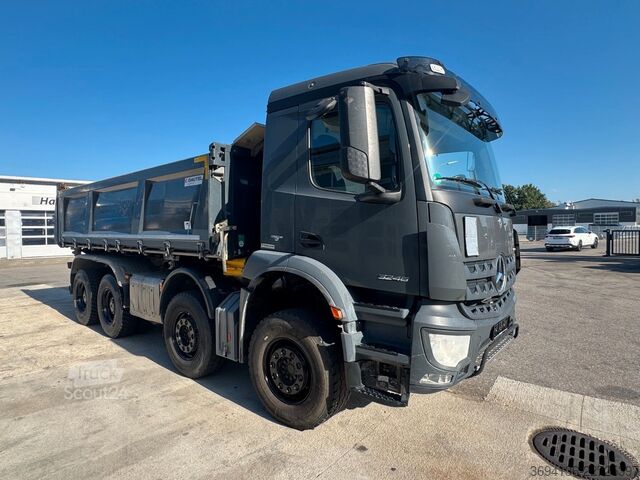 Camion-benne tricar MERCEDES-BENZ Arocs 3246K 8x4 Dautel 3.S.Kipper Bordmatik Anhä
