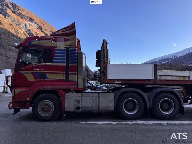 Standard tractor MAN TGS 28.540 6x6 with 2006 Vang SHSL 111 TS low load