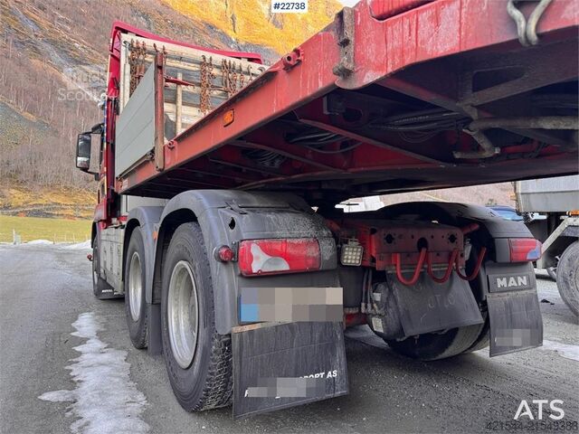 Standard tractor MAN TGS 28.540 6x6 with 2006 Vang SHSL 111 TS low load