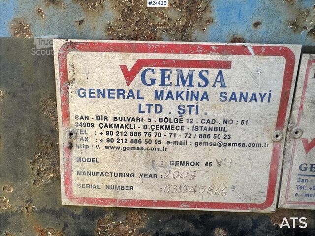 Zemný vŕtací stroj Gemsa Gemrok 45 Drilling Rig