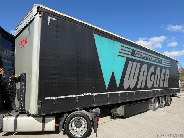 Pojazd użytkowy Kögel 3Achs MEGA Liftachse Palkasten TÜV09 26 Hubdach