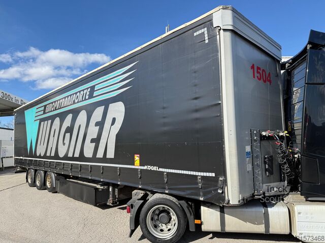 Pojazd użytkowy Kögel 3Achs MEGA Liftachse Palkasten TÜV09 26 Hubdach