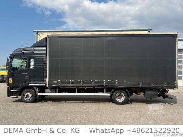 Curtain sider van MAN TGL8.220*E6a*AHK*Edscha*Klima*TÜV*Navi*2 Liege*