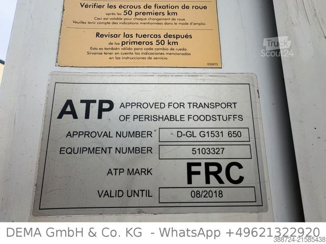 Chladírenský návěs SCHMITZ CARGOBULL SKO24*ATP 2029*Thermoking*Rohrbahnen*TÜV*