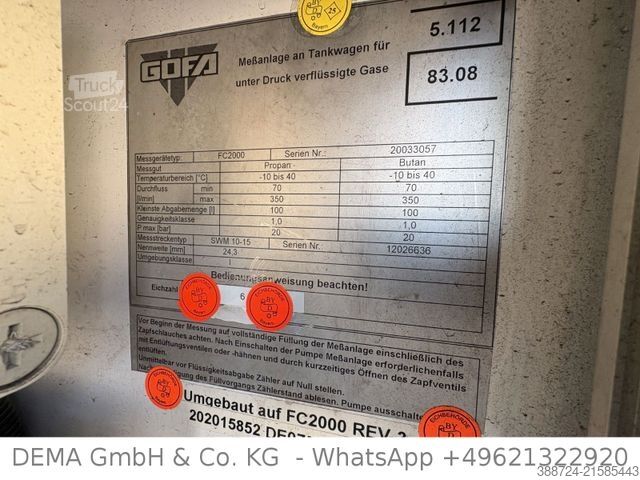 Camion-citerne MERCEDES-BENZ Axor 1830 *Gofa Aufbau ca. 17.000L*Klima*ADR*