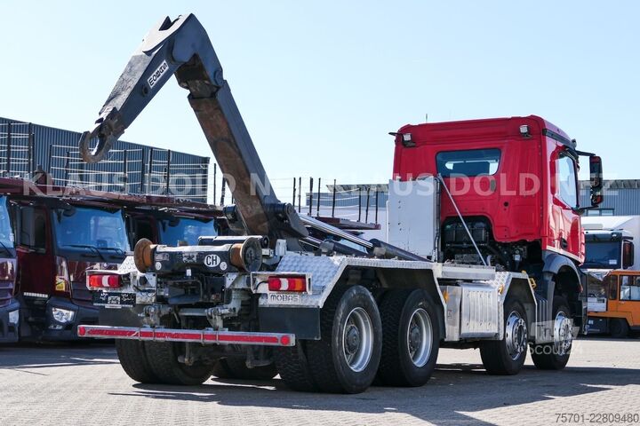 Kanca kasalı yük kamyonu (roll-off) MERCEDES-BENZ Arocs 3248 Abrollkipper mobas Retarder 8x4 Euro6
