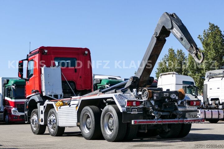 Kanca kasalı yük kamyonu (roll-off) MERCEDES-BENZ Arocs 3248 Abrollkipper mobas Retarder 8x4 Euro6