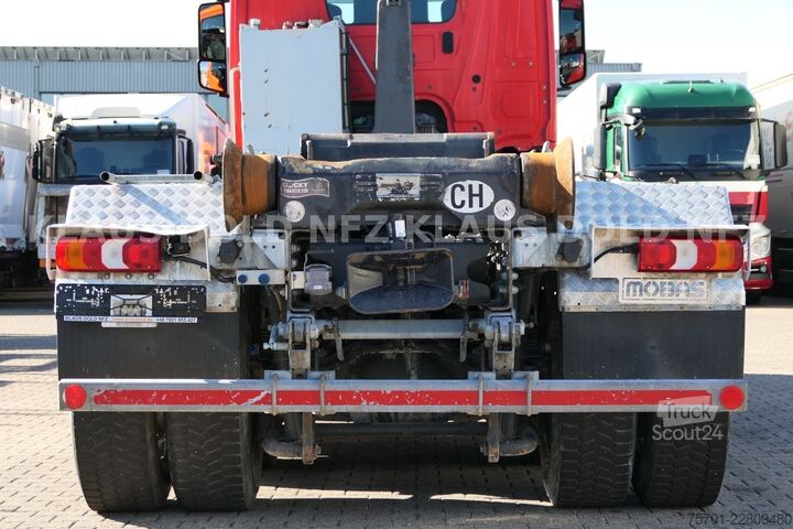 Kanca kasalı yük kamyonu (roll-off) MERCEDES-BENZ Arocs 3248 Abrollkipper mobas Retarder 8x4 Euro6