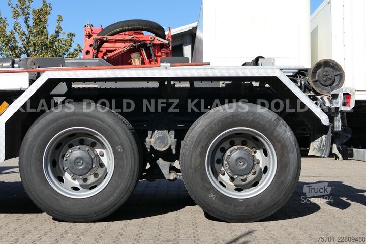 Kanca kasalı yük kamyonu (roll-off) MERCEDES-BENZ Arocs 3248 Abrollkipper mobas Retarder 8x4 Euro6