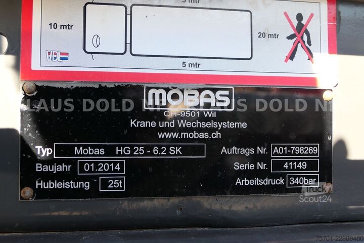 Kanca kasalı yük kamyonu (roll-off) MERCEDES-BENZ Arocs 3248 Abrollkipper mobas Retarder 8x4 Euro6