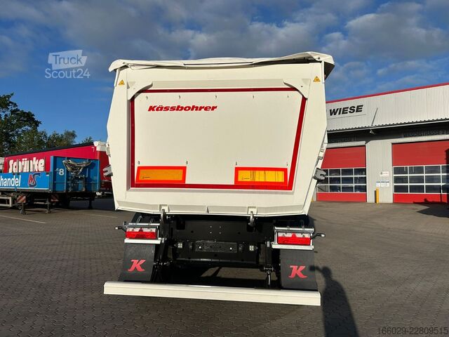 Semirimorchio ribaltabile KÄSSBOHRER SKS.Y 27m³ Stahlmulde Cramaro elektr. Verdeck