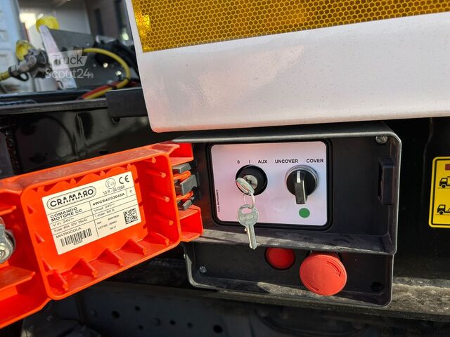 Semirimorchio ribaltabile KÄSSBOHRER SKS.Y 27m³ Stahlmulde Cramaro elektr. Verdeck